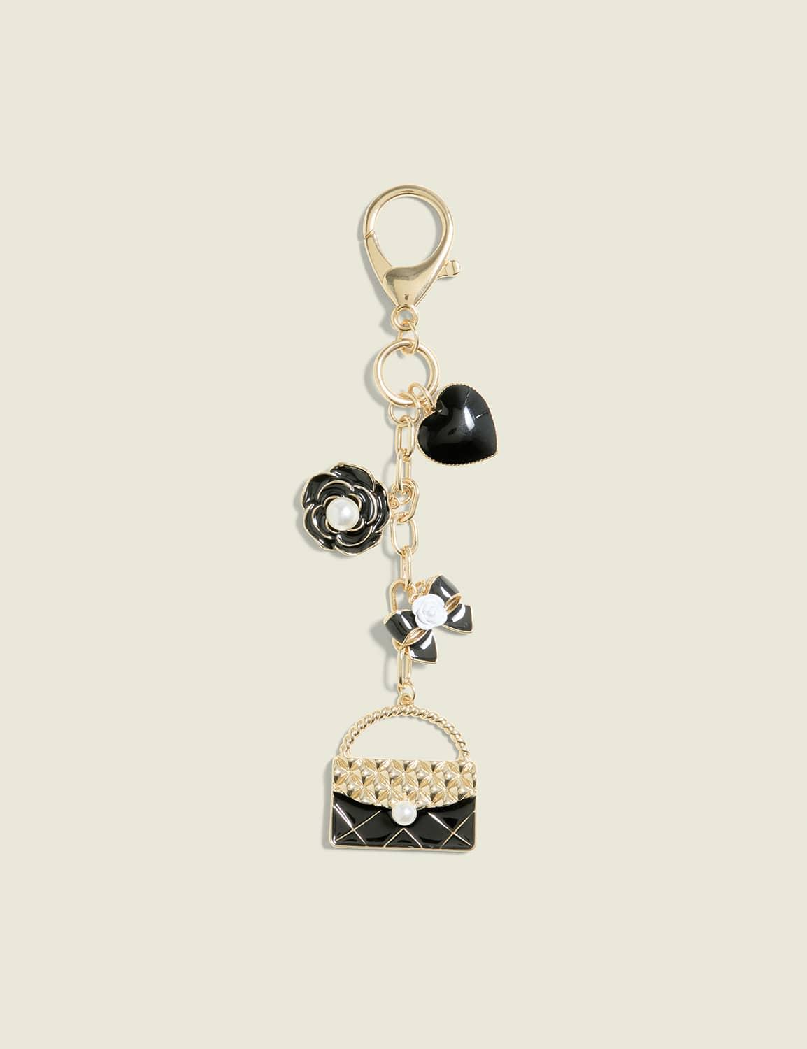 black purse bag charm