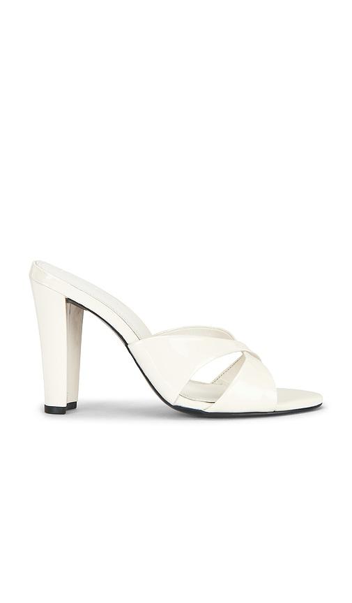 black suede studio aika 95 sandal in white. - size 36.5 (also in 37, 37.5, 38, 38.5, 39, 39.5, 40, 41)