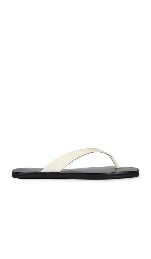 black suede studio bae sandal in white. - size 36 (also in 37)