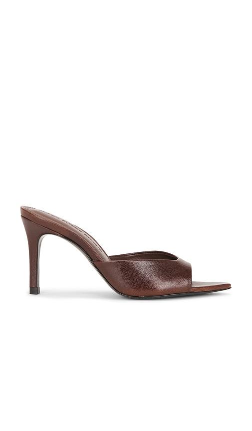 black suede studio brea 80 mule in brown. - size 36 (also in 37)