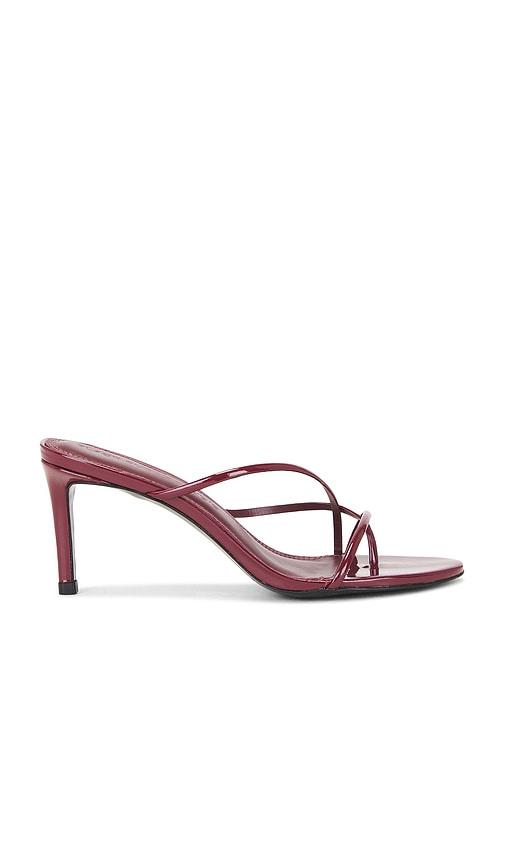 black suede studio carla 65 mule in red. - size 37.5 (also in 39)