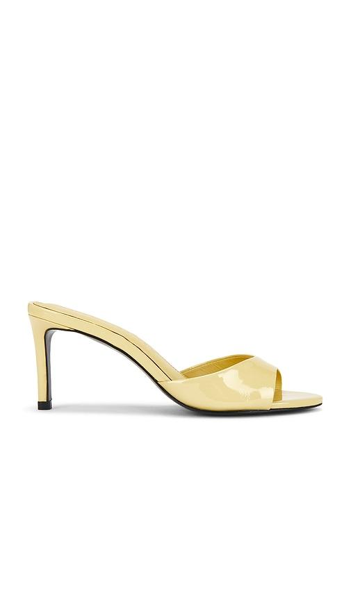 black suede studio freddie 65 mule in yellow. - size 37.5 (also in 38.5)