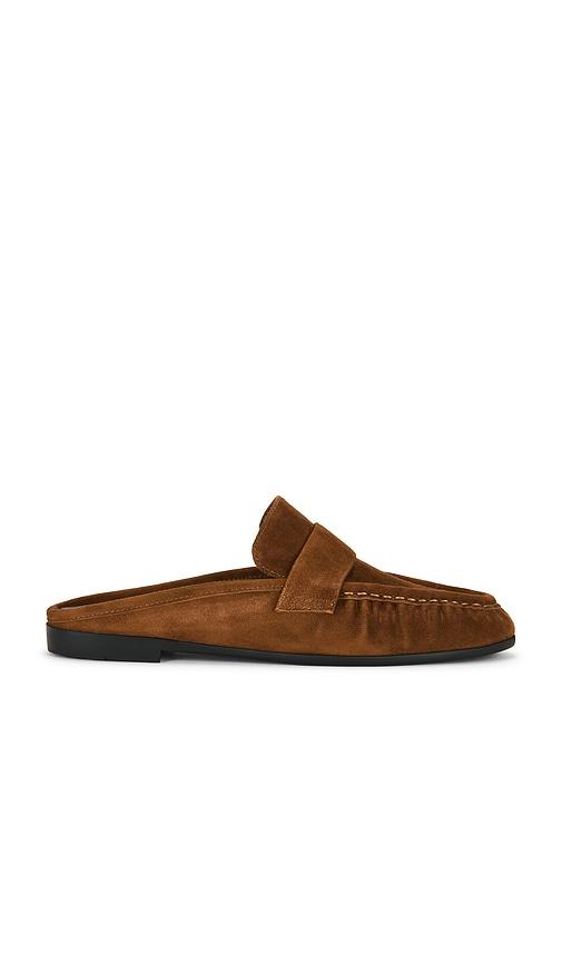 black suede studio gabby mule loafer in brown. - size 36 (also in 37, 38)