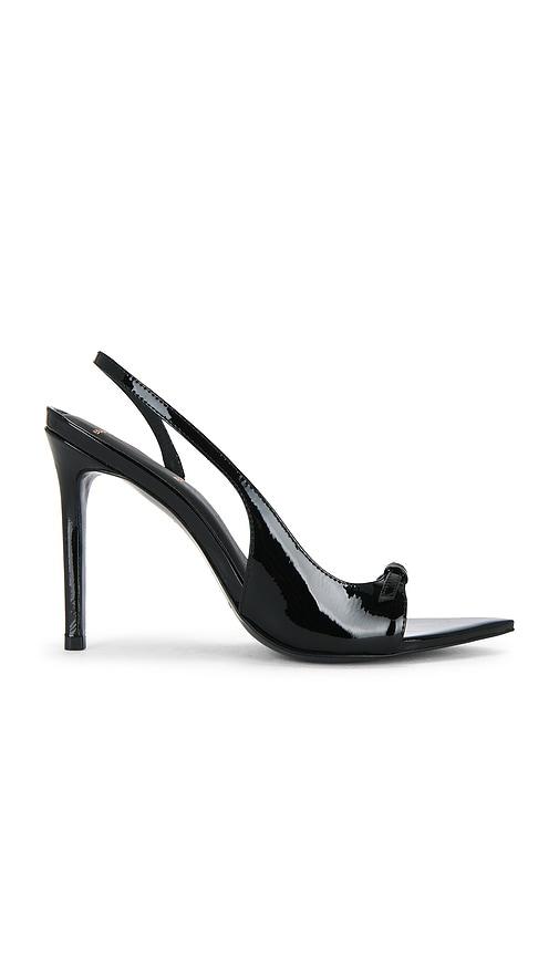 black suede studio heidi 100 sandal in black. - size 36 (also in 40)