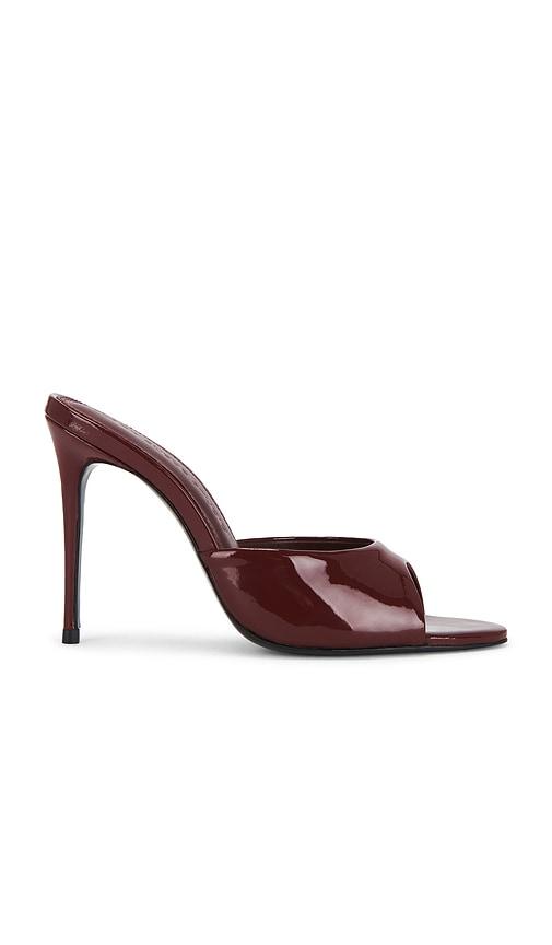 black suede studio jazz 100 mule in burgundy. - size 38 (also in 39, 39.5)