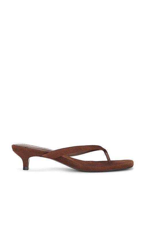 black suede studio kendal 35 mule in chocolate. - size 36 (also in 37, 38, 39, 40)
