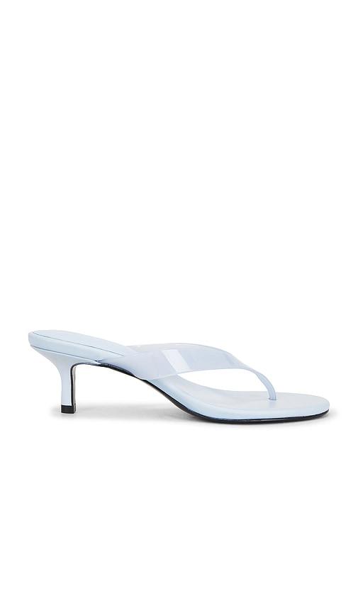 black suede studio kg 50 sandal in baby blue. - size 37 (also in 37.5)