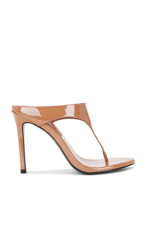 black suede studio laurel 100 mule in tan. - size 38 (also in 39)