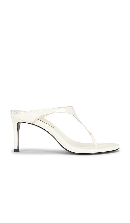 black suede studio laurel 65 sandal in white. - size 38.5 (also in 39.5)