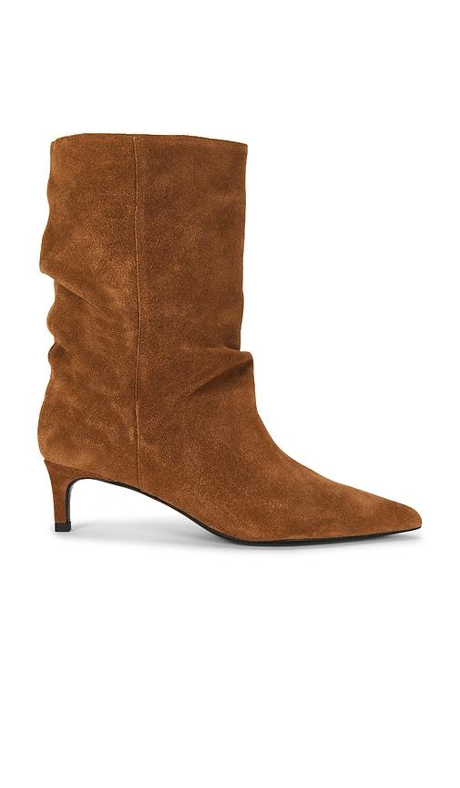 black suede studio marty 50 boot in brown. - size 36 (also in 37, 38, 39, 40)