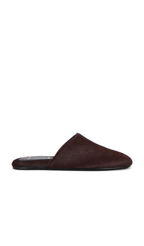 black suede studio sona flat in burgundy. - size 36 (also in 37, 38, 39)