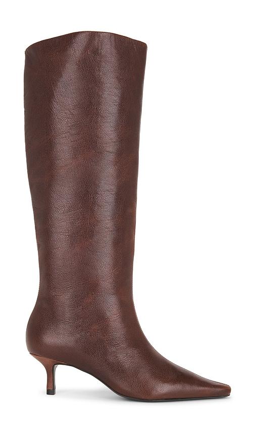 black suede studio sutton 50 boot in brown. - size 36 (also in 37, 38, 39, 40)