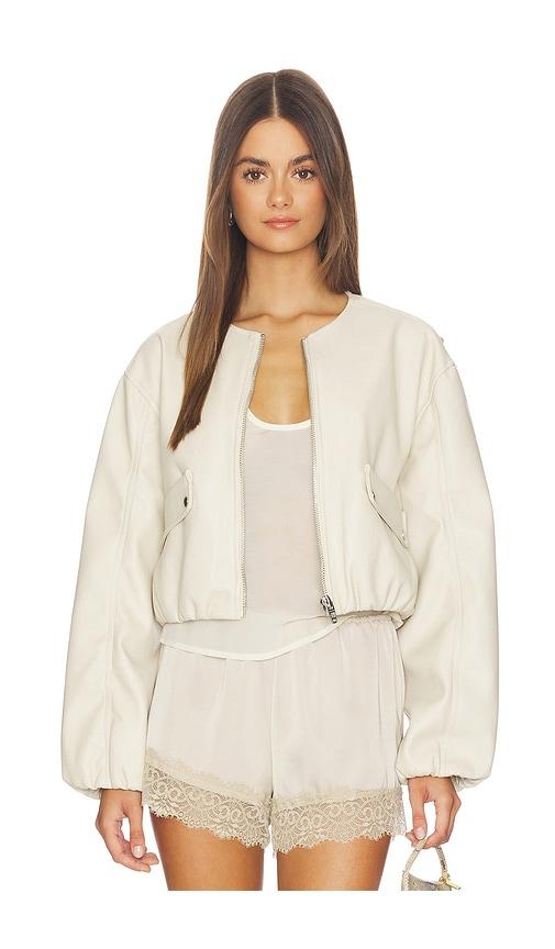 blanknyc bomber jacket in neutral. - size m (also in s)