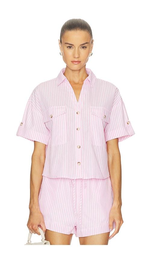 blanknyc button up top in pink. - size l (also in m, s, xs)