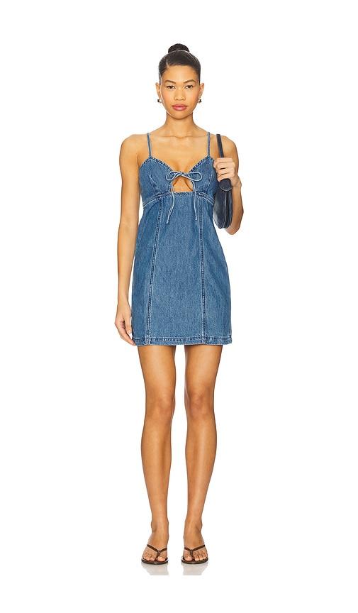 blanknyc denim mini dress in blue. - size m (also in s)