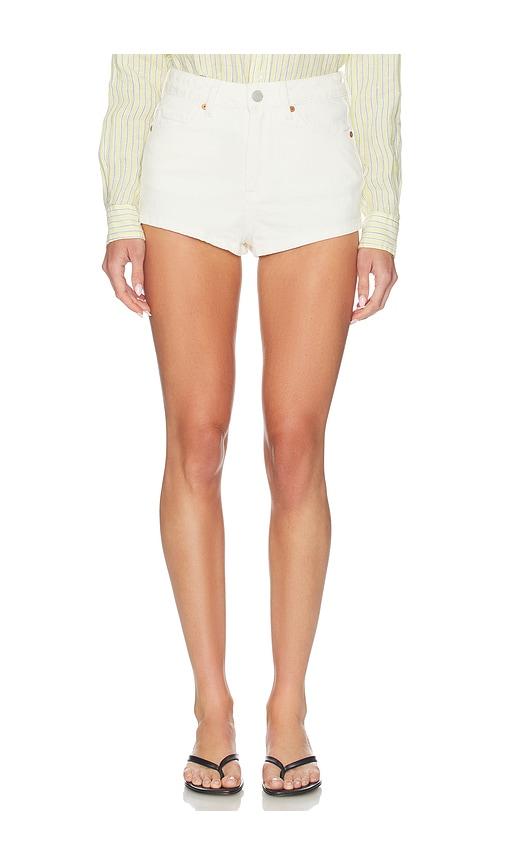 blanknyc denim short in white. - size 24 (also in 25, 26, 27, 28, 29, 30, 31)