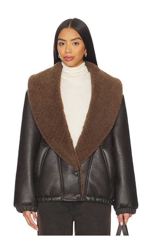 blanknyc leather jacket in brown. - size m (also in s, xs)