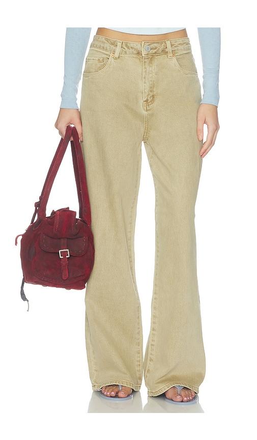 blanknyc wide legs jeans in taupe. - size 24 (also in 25, 26, 27, 28, 29, 30, 31)