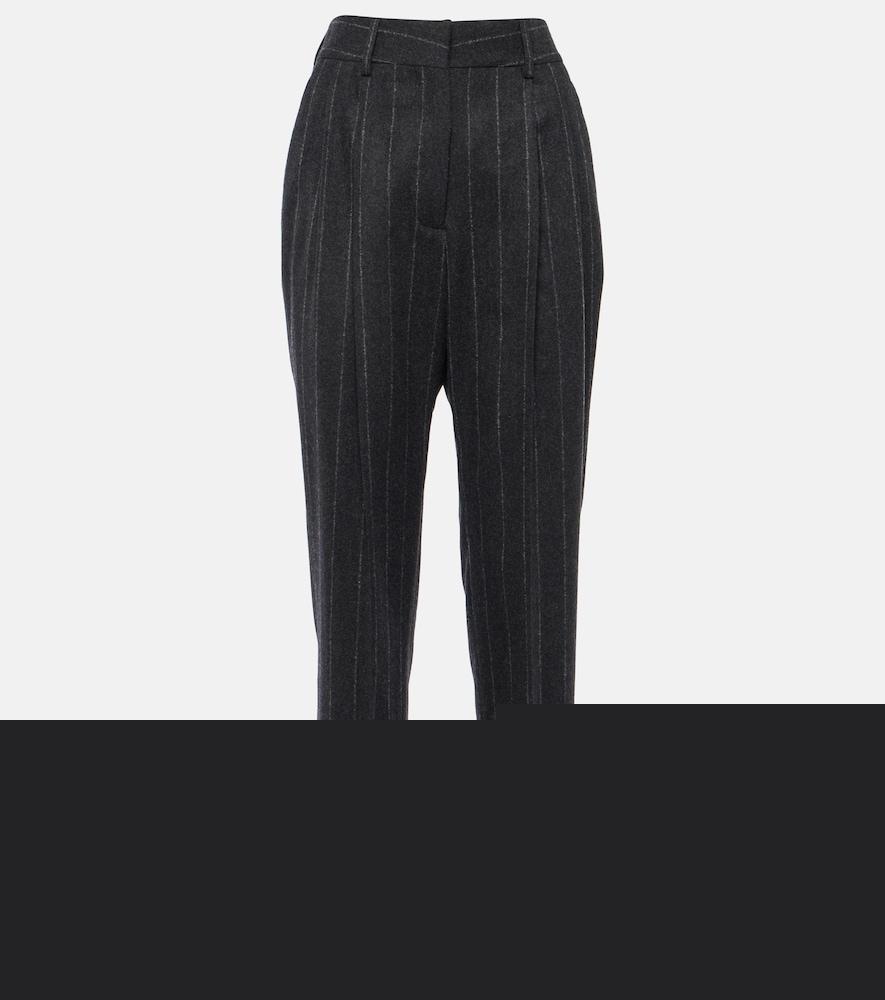 blazé milano banker pinstripe wool straight pants
