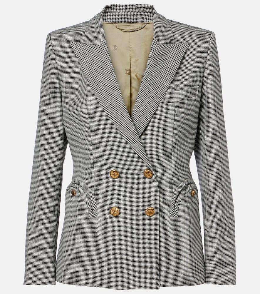 blazé milano charmer houndstooth virgin wool blazer