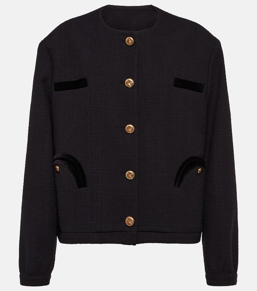 blazé milano gliss cotton-blend bouclé jacket