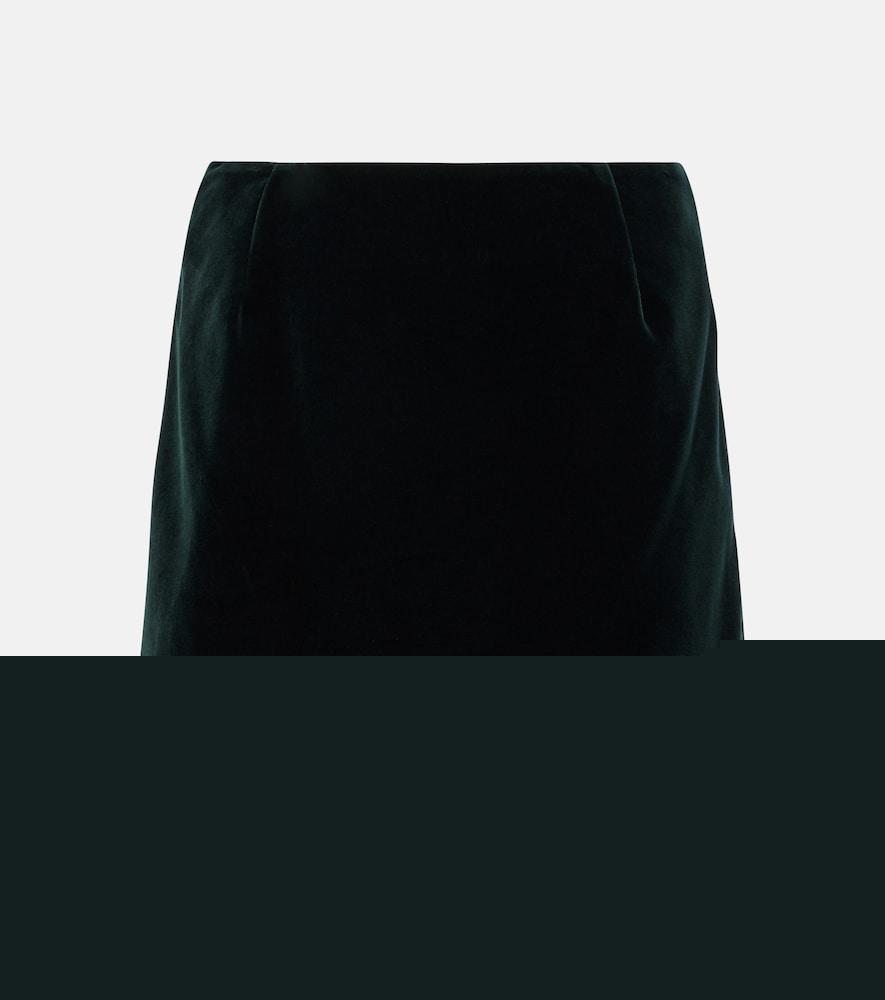blazé milano jealousy cotton velvet miniskirt