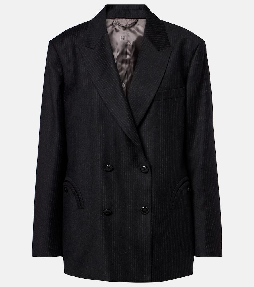 blazé milano nightbreak pinstripe virgin wool blazer