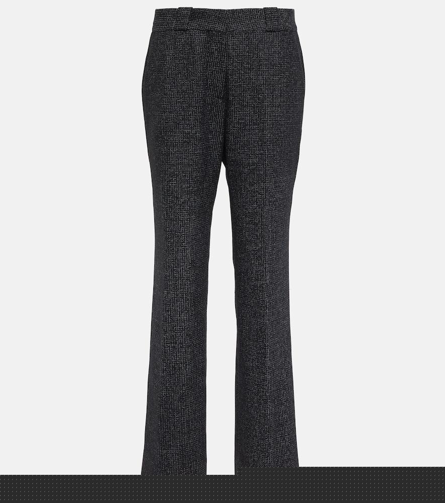 blazé milano percheron high-rise wool-blend pants