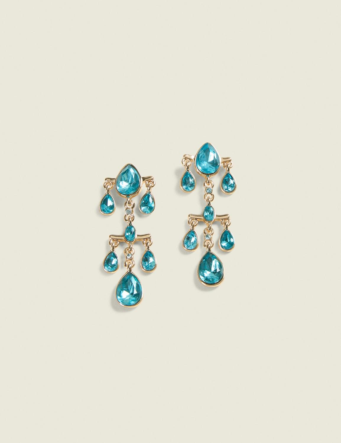 blue chandelier earrings