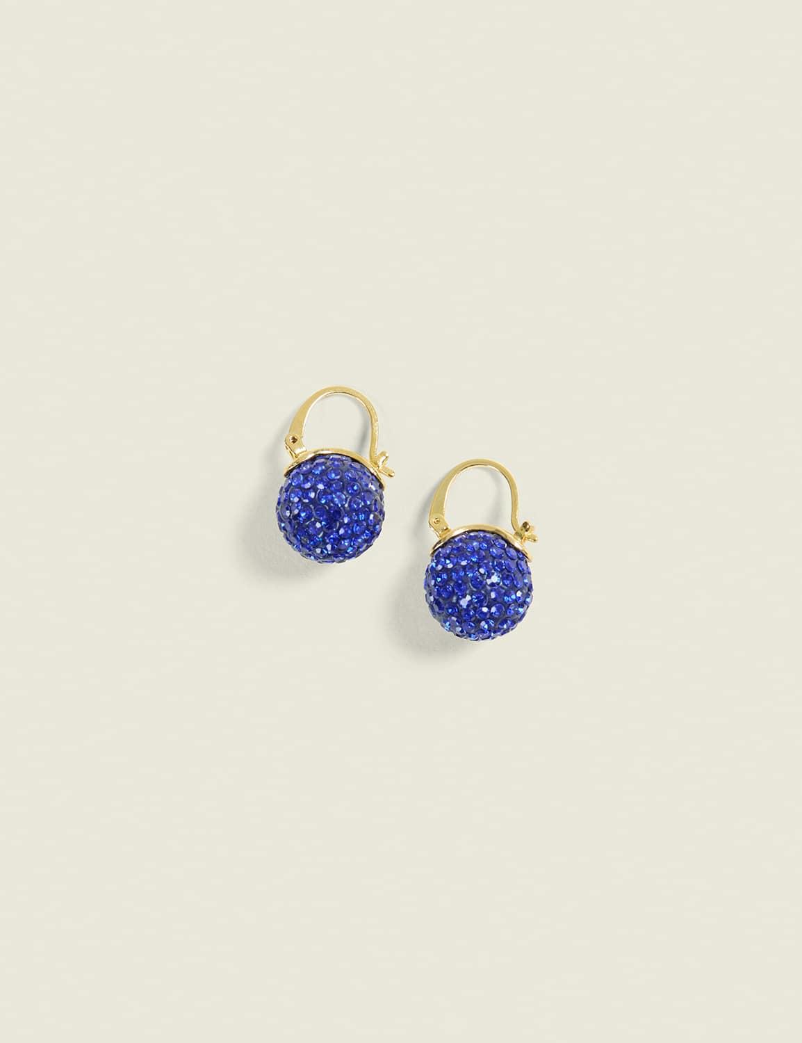 blue fireball earrings