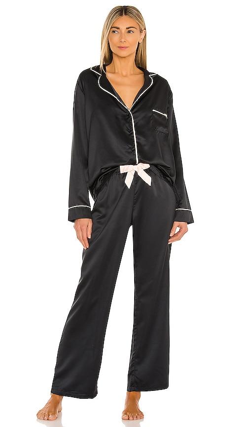 bluebella claudia pj set in black. - size l (also in xs, s, m)