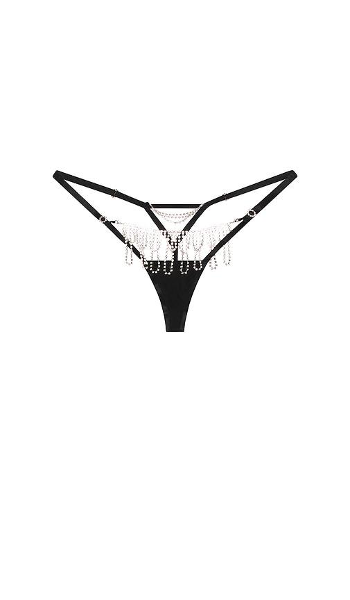bluebella estelle thong in black. - size l (also in xs)