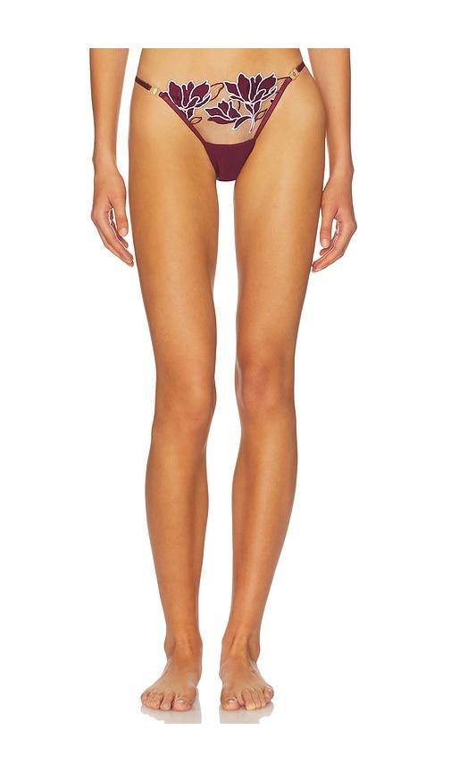 bluebella geneva thong in red. - size s (also in xl, xxs)