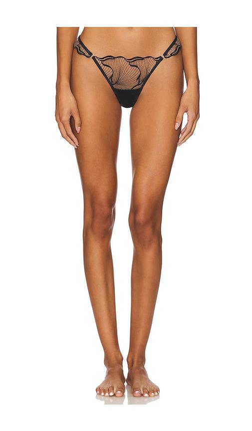 bluebella marabel thong in black. - size s (also in xs)