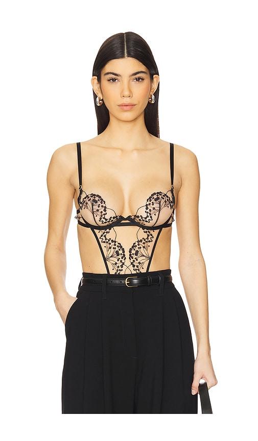 bluebella marisa bodysuit in black. - size 32d (also in 36b, 36c, 34d, 36d)