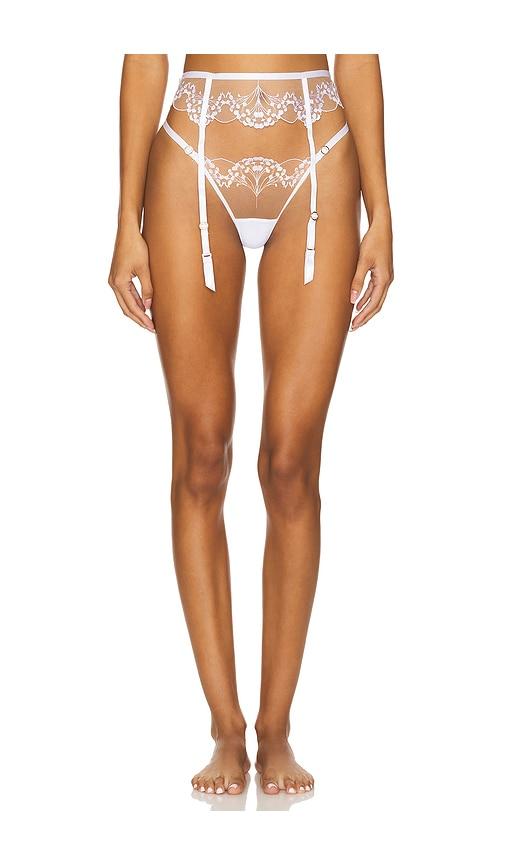 bluebella marisa suspender in white. - size l (also in xl, xs, xxs)