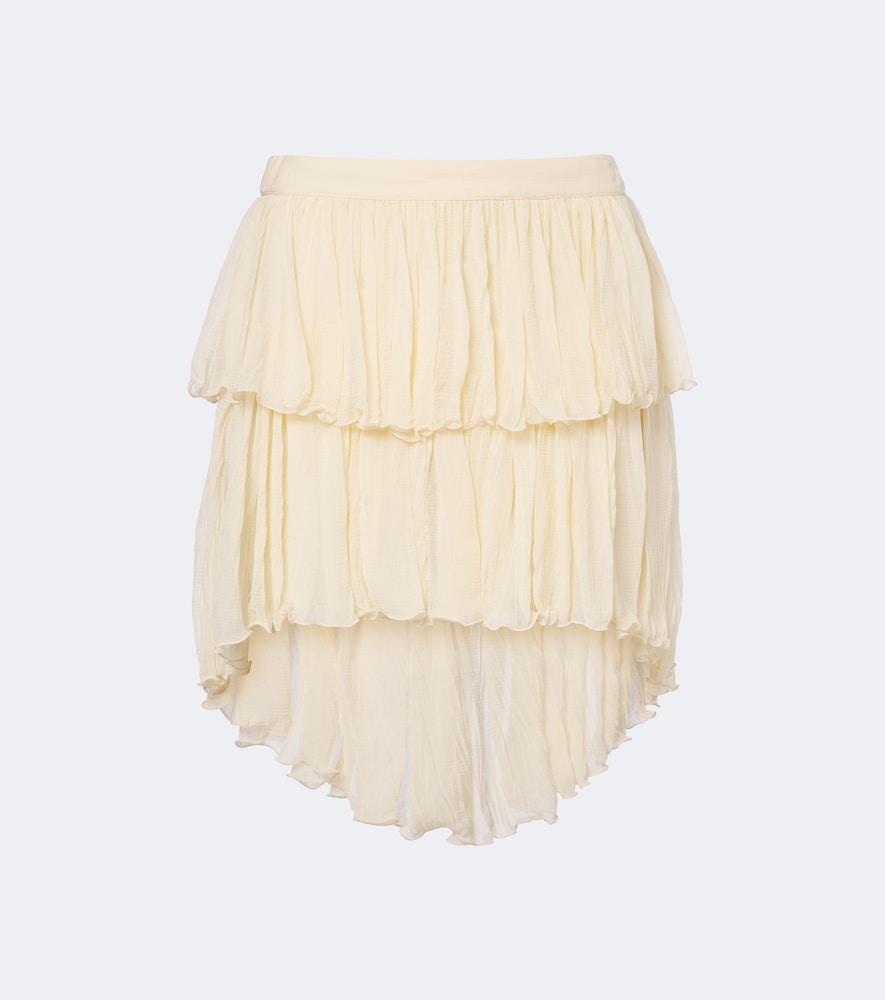 blumarine asymmetric miniskirt