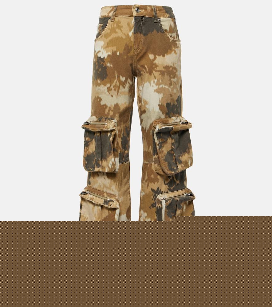 blumarine camouflage cargo pants