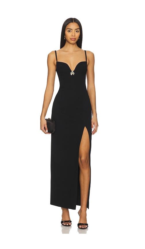 blumarine crepe double dress in black. - size 36 (also in 38)