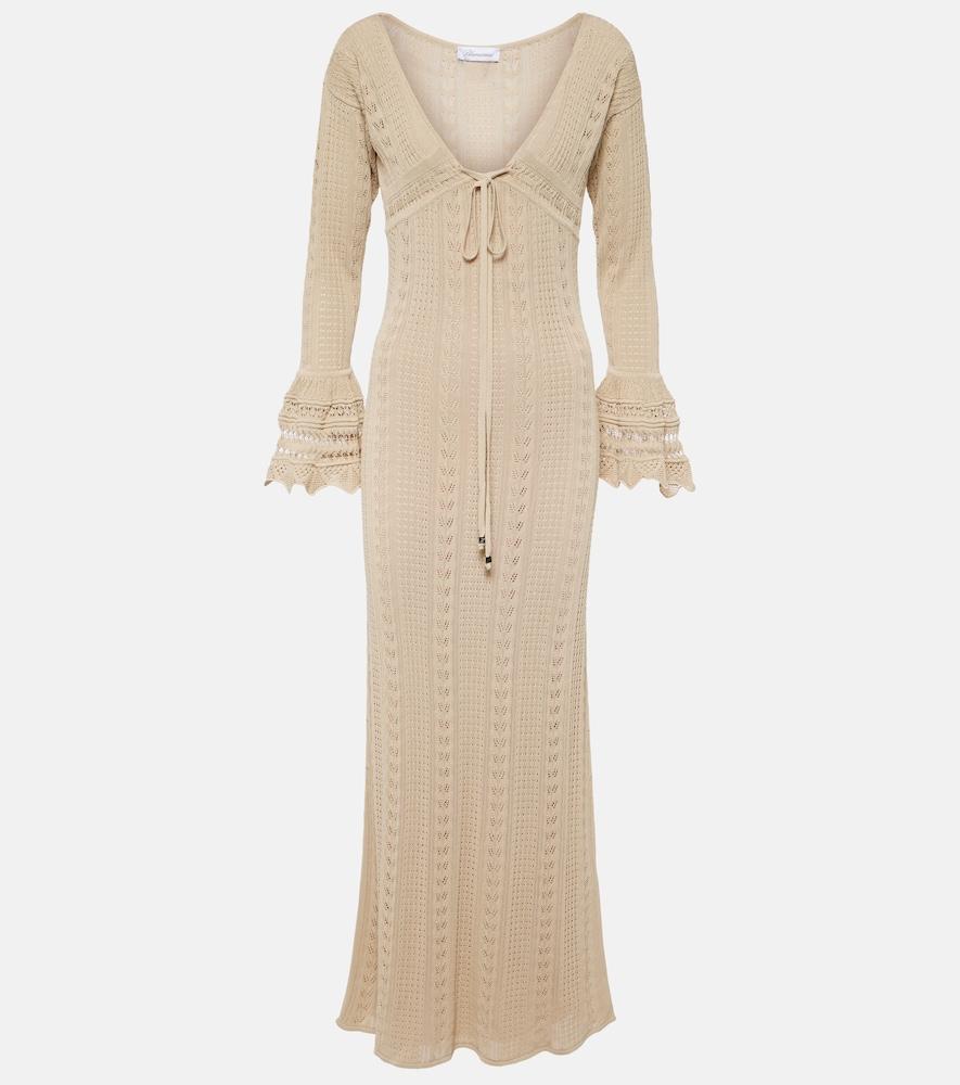 blumarine crochet maxi dress