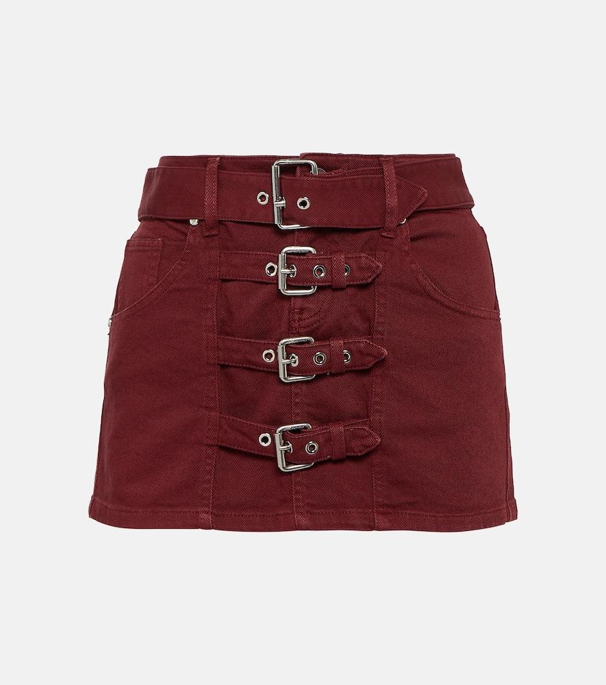 blumarine denim miniskirt