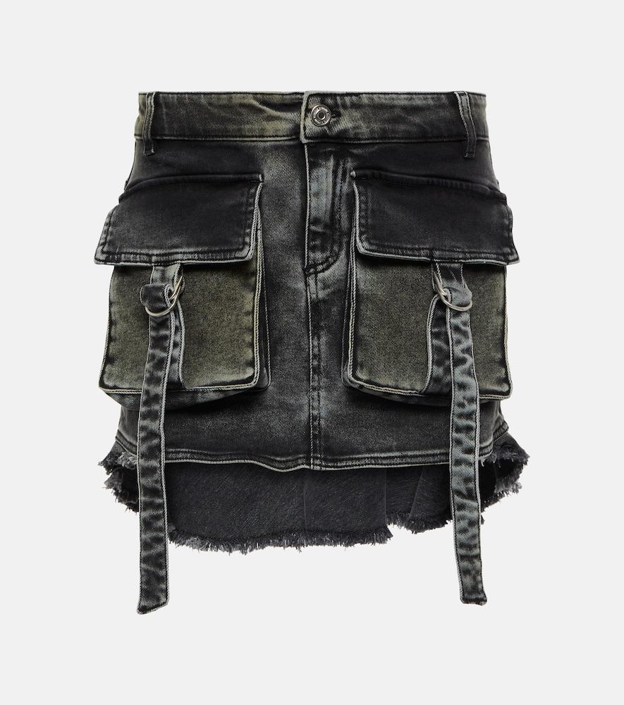 blumarine denim miniskirt