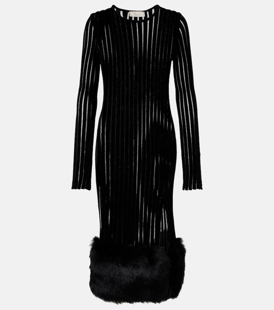 blumarine knit midi dress