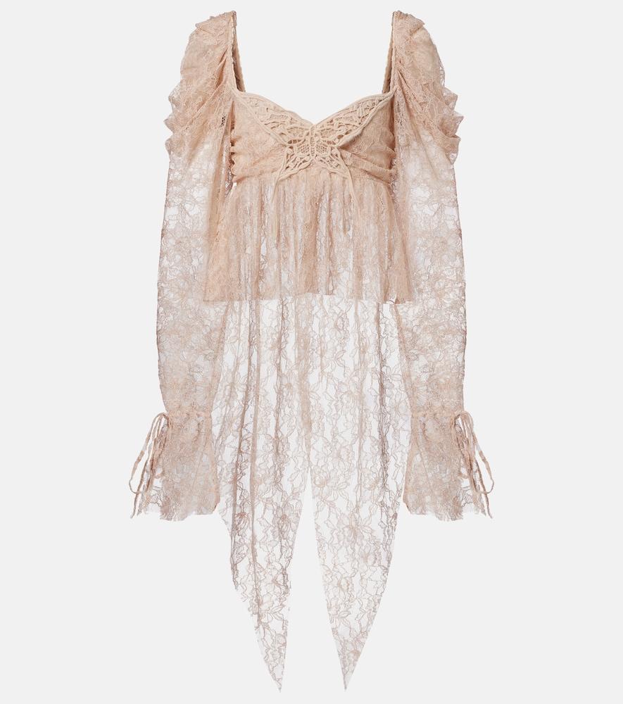 blumarine lace blouse