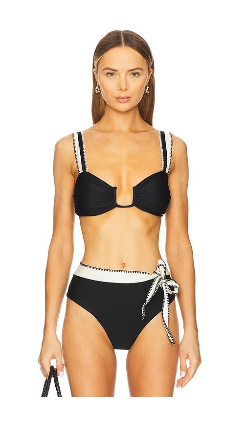boamar chloe bikini top in black. - size s (also in xs)