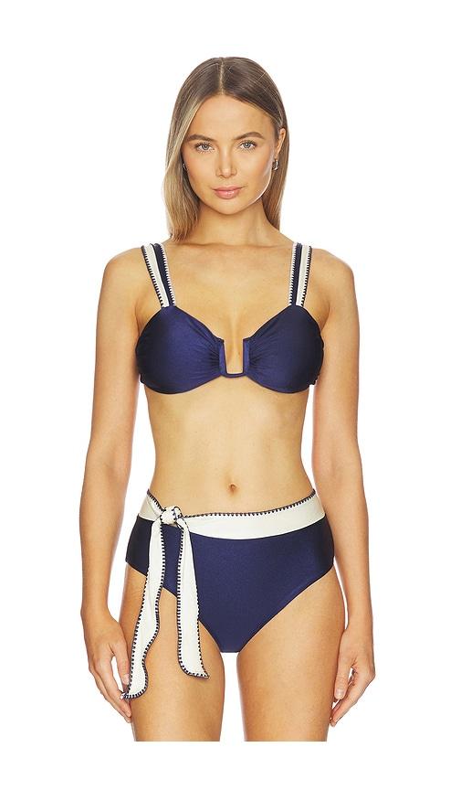 boamar chloe bikini top in navy. - size m (also in s, xs)