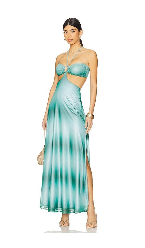 boamar lazuli long dress in teal. - size m (also in s, xs, xl)