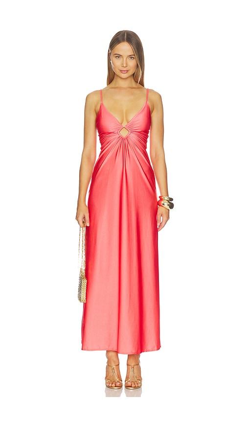 boamar verona long dress in pink. - size m (also in s, xs)