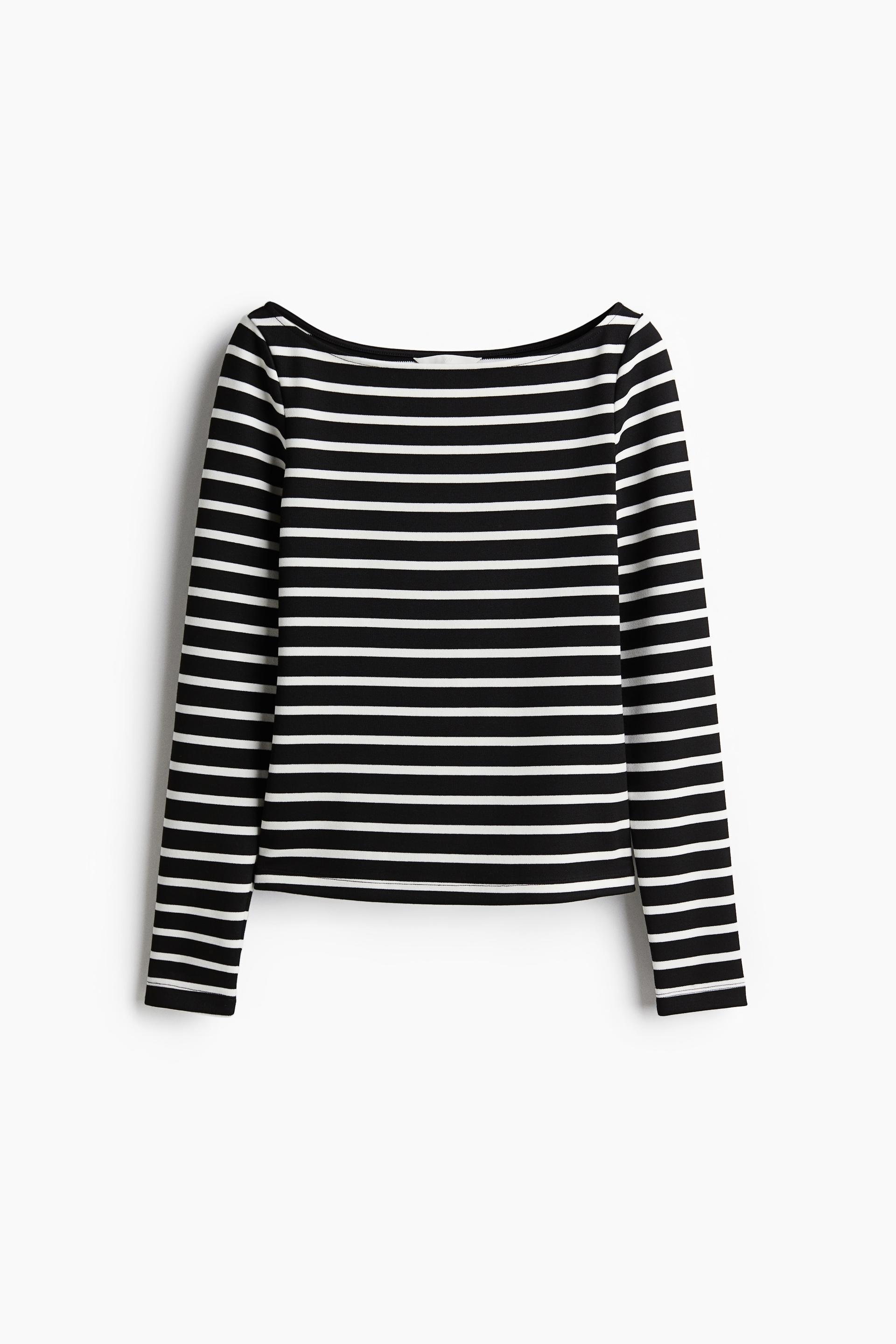 boat-neck top