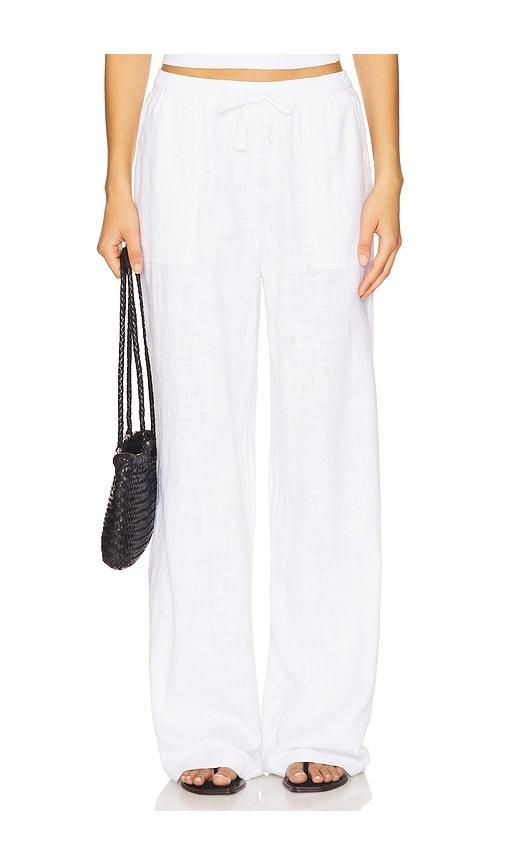 bobi pant in white. - size l (also in xs, s, m, xl)